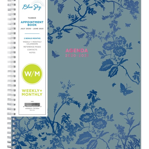Blue Sky Other - Blue Sky weekly & monthly hourly appointment book